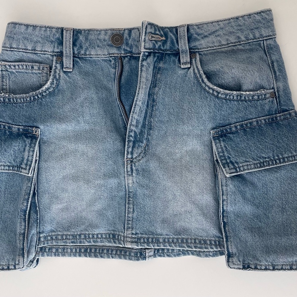 Cotton On Blue Denim Mini Skirt